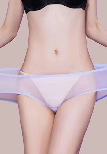 性感高腰提臀無(wú)痕透明高腰平角女士?jī)?nèi)褲
